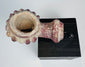 Ottoman clay pipe bowl with reddish-purple slip and detachable stem socket