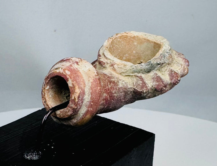 Antique clay smoking pipe bowl without its original detachable stem