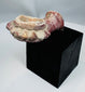 Ottoman smoking pipe fragment with pale mineral deposits and red surface treatment