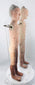Lower-body cracking and historic stabilization on a Chinese terracotta figure