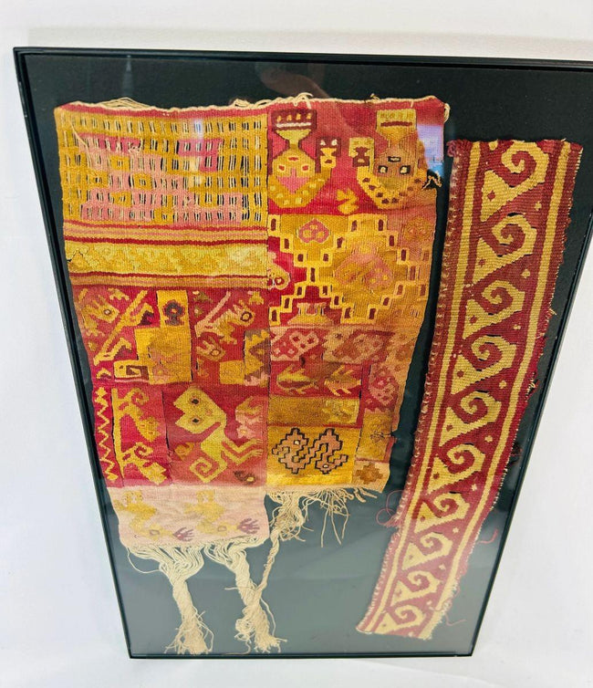 Par de textiles peruanos antiguos | Circa 900-1470 d. C. 