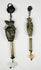Qing Dynasty silver hanging ornament featuring traditional floral motifs