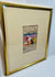 Persian miniature paintings with nobles and attendants framed for display