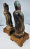 Chinese glazed ceramic attendants with expressive faces and modeled garment folds
