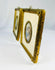 Side view of European devotional miniatures highlighting original frame construction