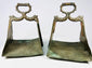 Equestrian stirrups with symbolic serpent motifs representing protection