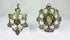 Antique European silver filigree religious pendant Christ medallion