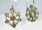 19th-century European devotional pendant featuring Christ under glass