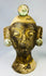 Antique-style Central American terracotta head sculptures showing textured surfaces and wear