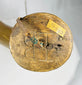 Antique personal powder horn displaying craftsmanship and wear