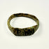 Ancient Eastern Mediterranean bronze ring with flattened engraved front and extensive age-related wear