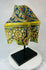 Late 18th-century Rattanakosin corner tile featuring floral and geometric designs