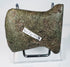 Side view of a Pre-Columbian Ecuadorian or Peruvian stone axe with distinctive hafting notch and thick ground-stone profile.