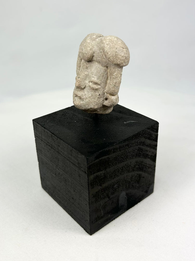 Pre-Columbian terracotta fragment showing characteristic West Mexican facial features