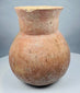 Underside of a Pre-Columbian earthenware vessel showing stabilized cracks and restoration