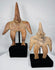 360-degree rotating view of two Ancient Colima Gingerbread terracotta figures from Western Mexico
