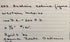Original handwritten McMillan Collection inventory notes documenting the second Ancient Pre-Columbian Colima Gingerbread terracotta figure, including acquisition, dating, and collection records