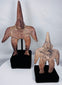 Reverse view of Ancient Colima Gingerbread figures showing sculptural form and preservation