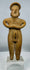 Ancient Colima female fertility figure in terracotta mounted on a lucite display stand.