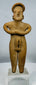 Ancient Colima female fertility figure in terracotta mounted on a lucite display stand.