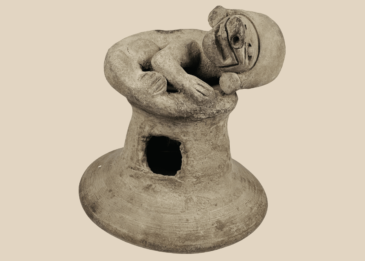Pre-Columbian Manteño Terracotta Incensario | Anthropomorphic