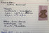 Original McMillan Collection inventory documentation identifying the Pre-Columbian Manteño terracotta incensario acquired in Quito, Ecuador, in April 1975.