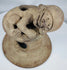 Hand-modeled Pre-Columbian Ecuadorian terracotta incensario with ritual vent openings and anthropomorphic decoration.