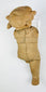 Front view of a Pre-Columbian ceramic figurine from Mesoamerica, circa 500–1500 CE