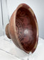 Pre-Columbian Nariño pottery bowl from Colombia or Ecuador, circa 800–1500 CE, with red and cream bichrome decoration.