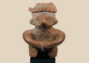 Précolombien | Figurine assise en terre cuite de Nayarit | Vers 300 av. J.-C. – 300 apr. J.-C.