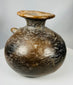 Pre-Columbian effigy vessel with crocodile forms and flared rim