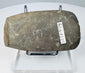 Pre-Columbian Andean ground stone axe from Ecuador or Peru, circa 200–800 AD, with worn cutting edge and archaeological number.