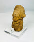 Pre-Columbian Mesoamerican terracotta bust with detailed headdress, circa 200 BCE–900 CE.