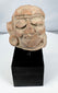 Weathered Pre-Columbian terracotta head fragment with burial accretions and surface patina