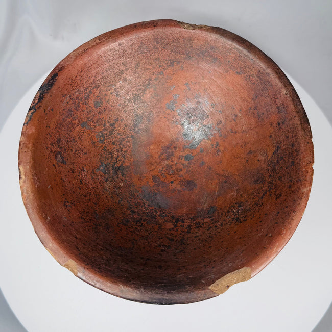 Pre-Columbian | Terracotta Pedestal Vessel with Geometric Motifs | Circa 500 BCE–1200 CE