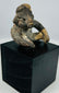 Ancient West Mexican shaft tomb terracotta seated figure representing spiritual and funerary tradition