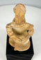 Pre-Columbian West Mexico shaft tomb terracotta figure seated with drum, displaying detailed cultural craftsmanship