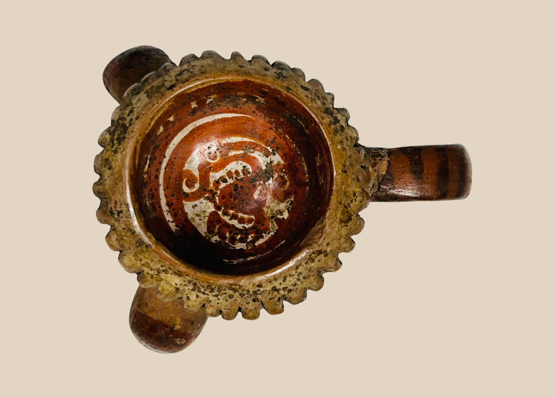 Pre-Columbian West Mexican tripod miniature ceremonial vessel