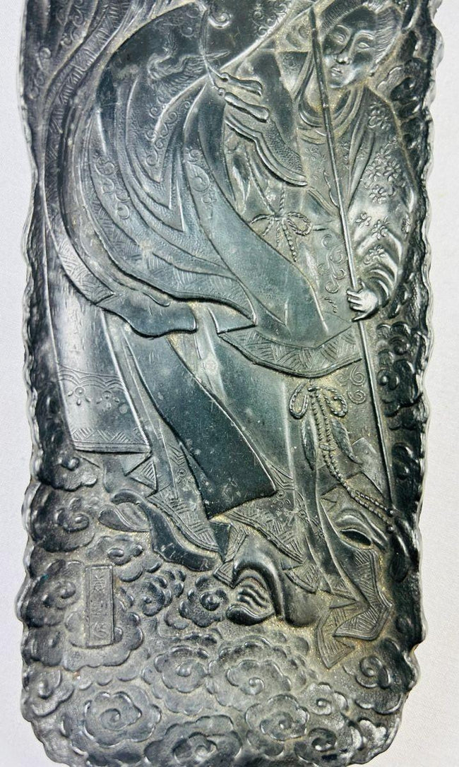 18th–19th century Chinese metal scholar’s tray with cloud motifs