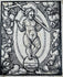 Rare Renaissance-era Christian woodcut print with detailed angelic borders and symbolic religious iconography.
