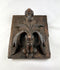 Renaissance-era European devotional panel featuring the Pelican in Her Piety symbol, carved wood with residual paint