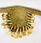 Papua New Guinea shamanic adornment with animal teeth and central cowrie shell