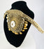 19th–early 20th century PNG ritual adornment displayed on black stand