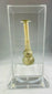 Ancient Roman clear glass double gourd balsamarium 2nd–3rd century CE