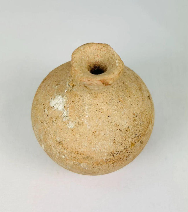 Jarra de terracota del Imperio Romano | Vasija doméstica de borde acampanado | Hacia los siglos I-III d. C.