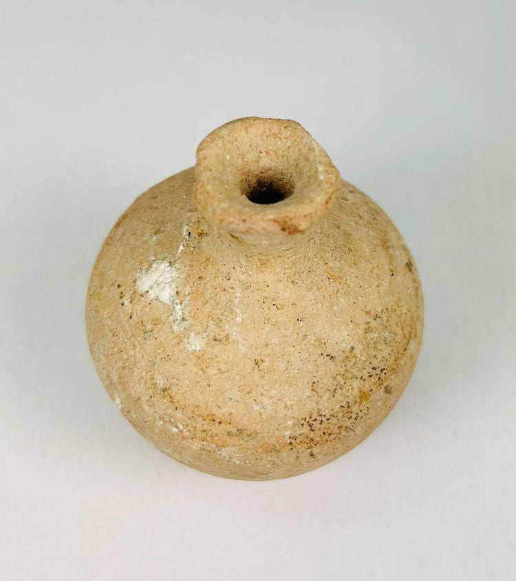 Jarra de terracota del Imperio Romano | Vasija doméstica de borde acampanado | Hacia los siglos I-III d. C.