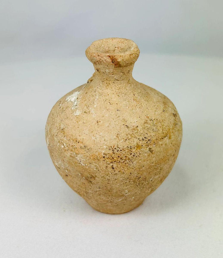Jarra de terracota del Imperio Romano | Vasija doméstica de borde acampanado | Hacia los siglos I-III d. C.