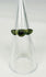 Authentic Roman Empire bronze finger ring with oval garnet stone centerpiece