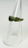 Roman Imperial bronze ring with rich olive-green patina and inset wine-red garnet