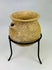 Authentic Roman Provincial terracotta jar, 1st–4th century CE, beige clay with flared rim